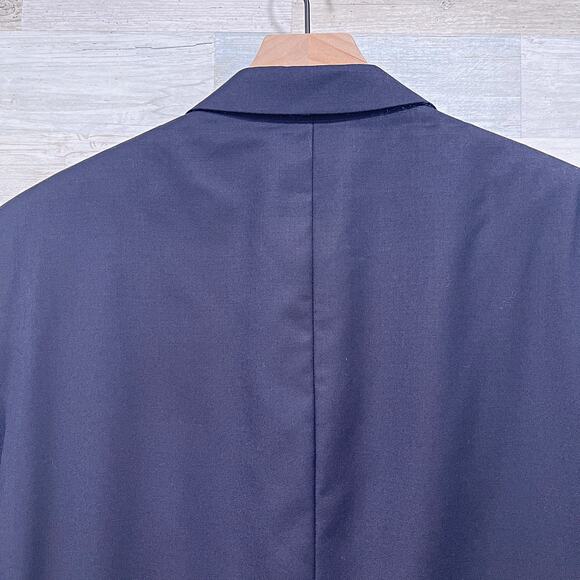 Peter Millar Wool Blazer Sport Coat Navy Blue Two Button Mens 42R 42 Regular - Picture 6 of 8